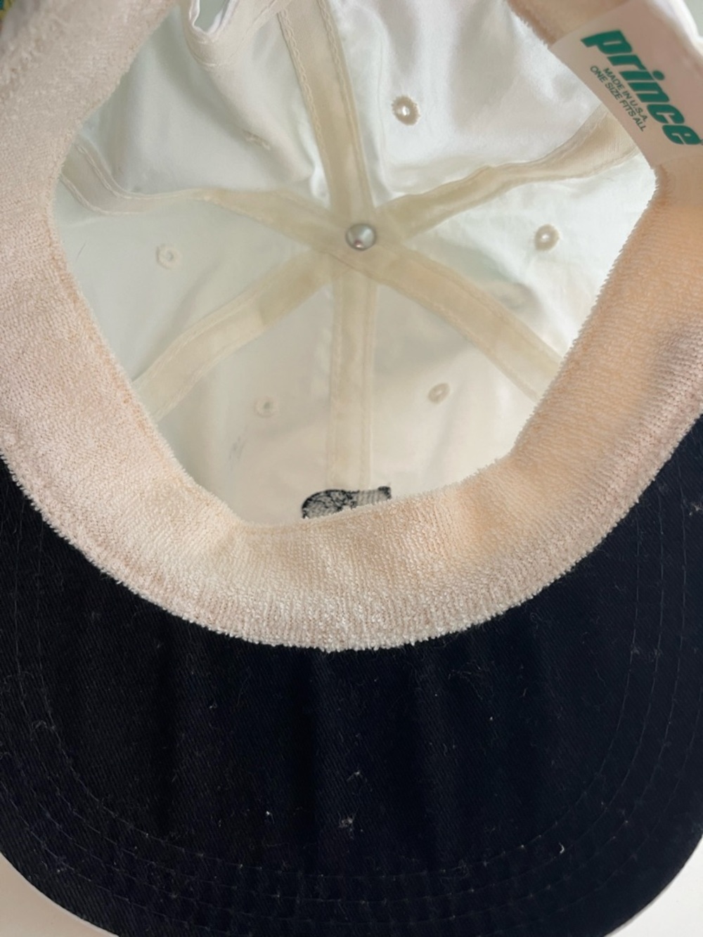 Prince White Baseball Cap with Black 'P' Logo - Picture 5 of 7